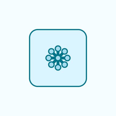 drone field outline icon on light background