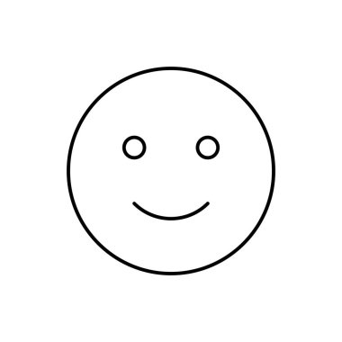 Smiling, emotions icon. Simple line, outline vector expression of mood icons for ui and ux, website or mobile application on white background
