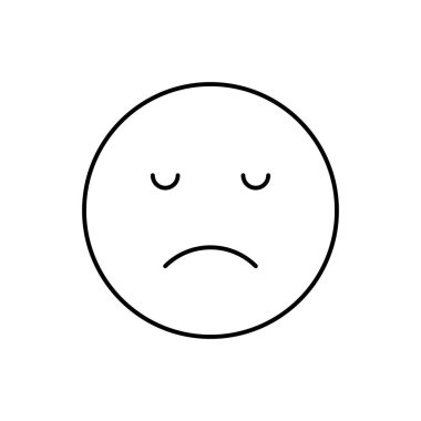 Smiling, emotions icon. Simple line, outline vector expression of mood icons for ui and ux, website or mobile application on white background