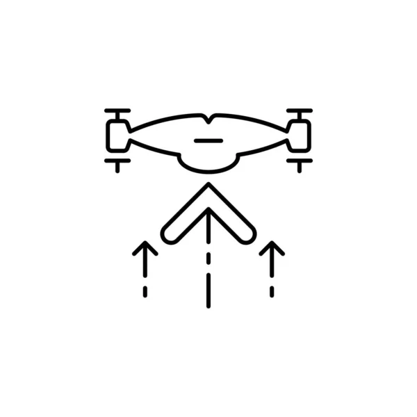 Drone Rises Icon Element Drones Mobile Concept Web Apps Illustration — Image vectorielle