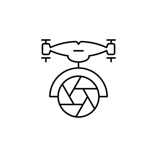 Drone Camera Icon Element Drones Mobile Concept Web Apps Illustration – stockvektor