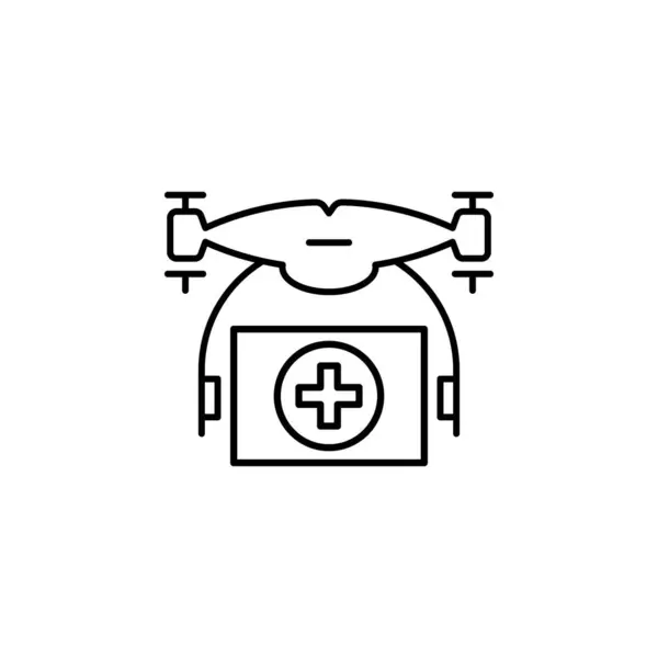 Drone Medicines Icon Element Drones Mobile Concept Web Apps Illustration — Vetor de Stock