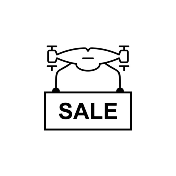 Drone Sale Icon Element Drones Mobile Concept Web Apps Illustration — Wektor stockowy