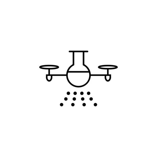 Laboratory Drone Icon Element Drones Mobile Concept Web Apps Illustration — Stockvektor