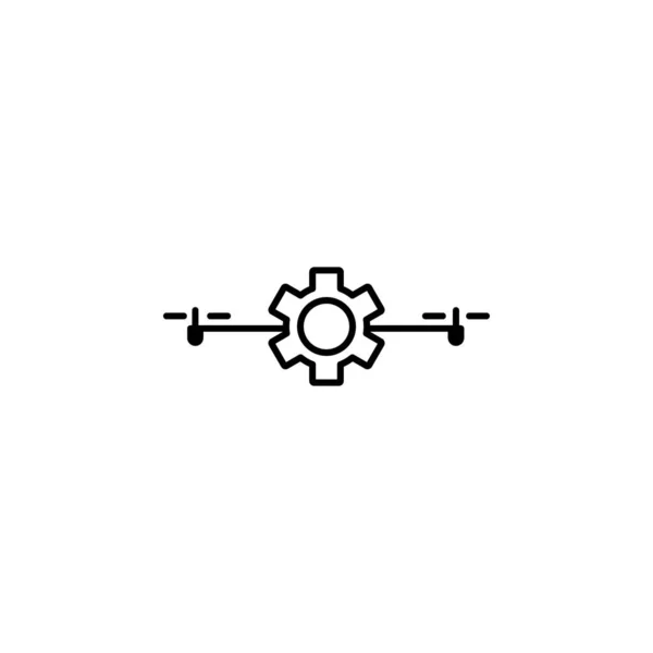 Control Drones Icon Element Drones Mobile Concept Web Apps Illustration — Vetor de Stock