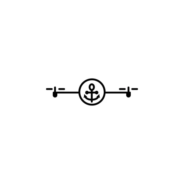 Значок Морського Дрона Елемент Безпілотних Літальних Апаратів Мобільних Концепцій Ілюстрацій — стоковий вектор