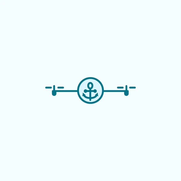 Sea Drone Field Outline Icon Light Background — Vector de stock