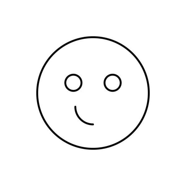 Smiling Emotions Icon Simple Line Outline Vector Expression Mood Icons — 스톡 벡터