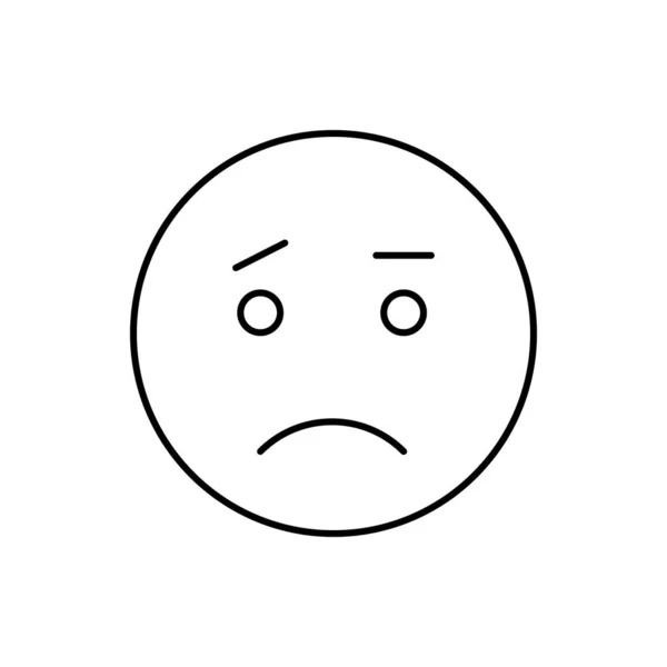 Surprised Emotions Icon Simple Line Outline Vector Expression Mood Icons — 스톡 벡터