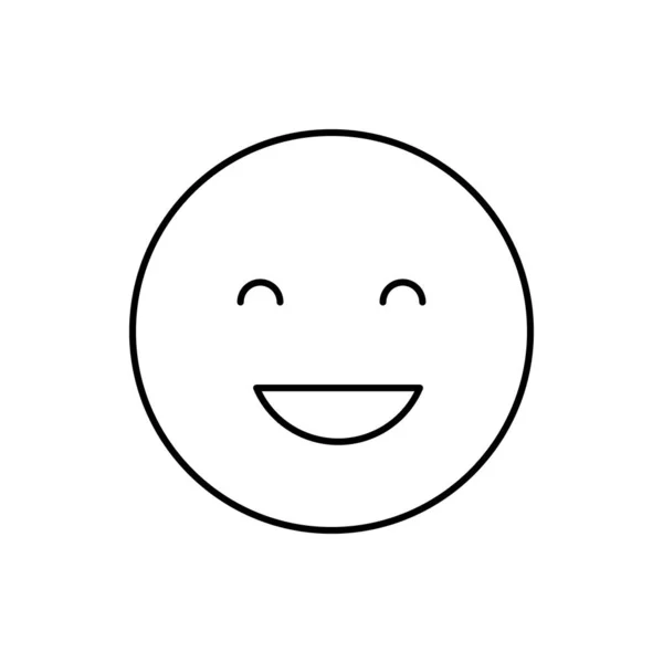 Happy Emotions Icon Simple Line Outline Vector Expression Mood Icons — 스톡 벡터