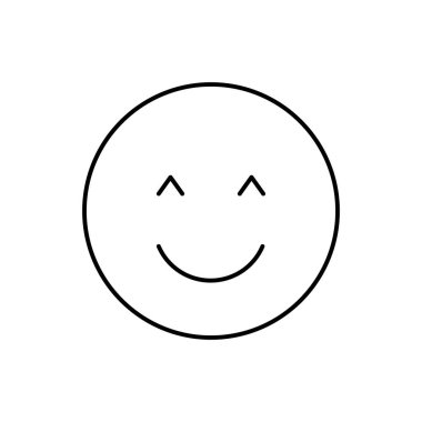 Happy, emotions icon. Simple line, outline vector expression of mood icons for ui and ux, website or mobile application on white background