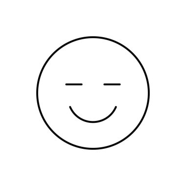 Happy, agree, emotions icon. Simple line, outline vector expression of mood icons for ui and ux, website or mobile application on white background