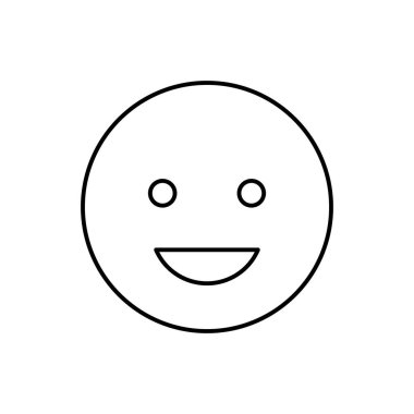 Happy, laughing, emotions icon. Simple line, outline vector expression of mood icons for ui and ux, website or mobile application on white background