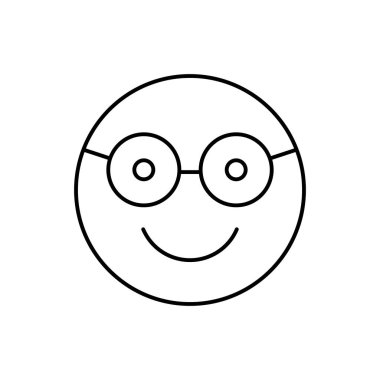 Nerd, sunglasses, emotions icon. Simple line, outline vector expression of mood icons for ui and ux, website or mobile application on white background