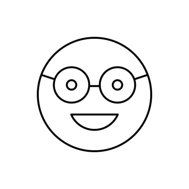 Sunglasses, happy, emotions icon. Simple line, outline vector expression of mood icons for ui and ux, website or mobile application on white background