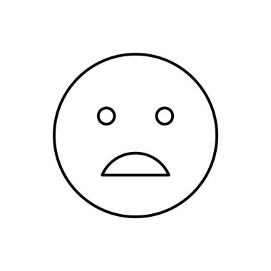 Disappointed, emotions icon. Simple line, outline vector expression of mood icons for ui and ux, website or mobile application on white background