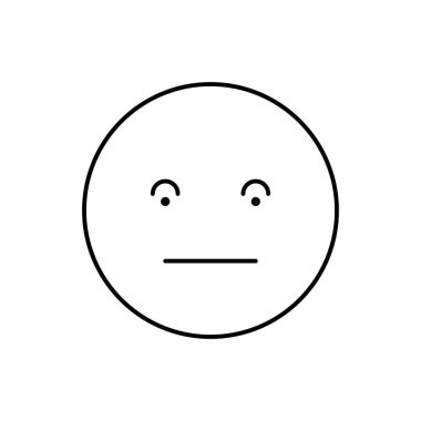 Surprised, emotions icon. Simple line, outline vector expression of mood icons for ui and ux, website or mobile application on white background