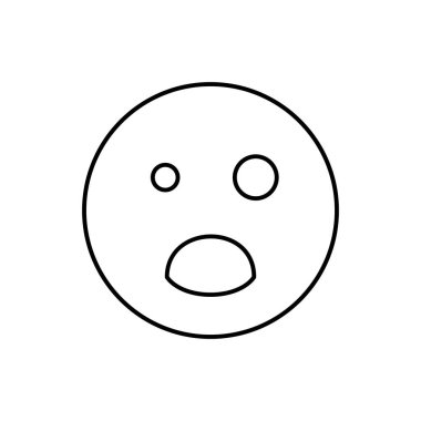Surprised, opened eyes, emotions icon. Simple line, outline vector expression of mood icons for ui and ux, website or mobile application on white background