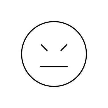 Dissatisfied, emotions icon. Simple line, outline vector expression of mood icons for ui and ux, website or mobile application on white background