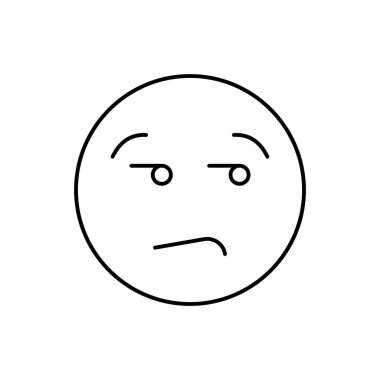Sad, emotions icon. Simple line, outline vector expression of mood icons for ui and ux, website or mobile application on white background