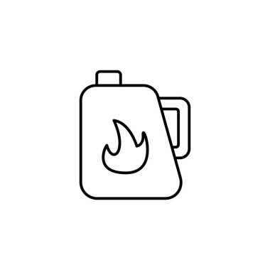 Gasoline, energy icon. Simple line, outline vector electro power icons for ui and ux, website or mobile application on white background