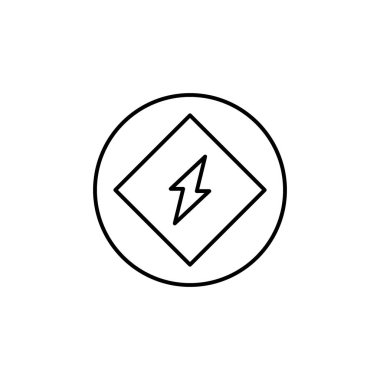 Circle, energy icon. Simple line, outline vector electro power icons for ui and ux, website or mobile application on white background