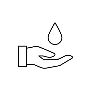 Oil, hand, energy icon. Simple line, outline vector electro power icons for ui and ux, website or mobile application on white background