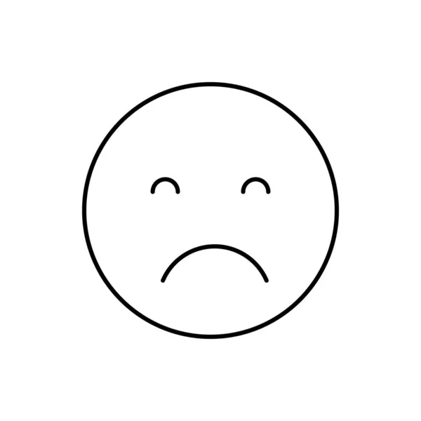 Sad Emotions Icon Simple Line Outline Vector Expression Mood Icons — Stockový vektor