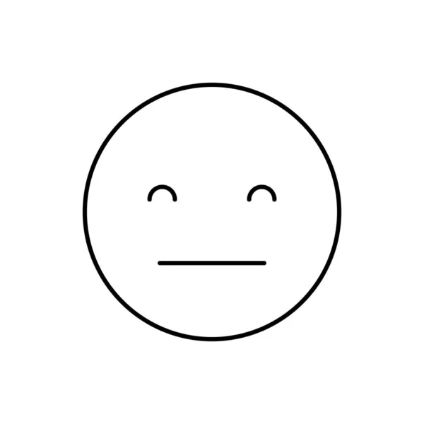 Погодьтеся Посміхайтеся Значок Емоцій Проста Лінія Контурна Векторна Експресія Піктограм — стоковий вектор