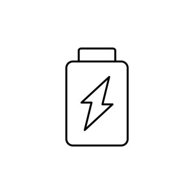 Battery, energy icon. Simple line, outline vector electro power icons for ui and ux, website or mobile application on white background