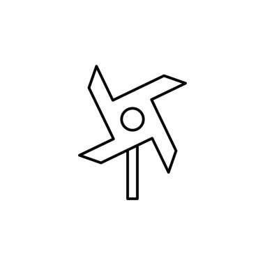 Pinwheel, energy icon. Simple line, outline vector electro power icons for ui and ux, website or mobile application on white background