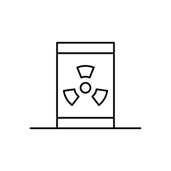 Бочки Энергетическая Икона Упрощенная Линия Векторные Электросети Сайт Мобильное Приложение — стоковый вектор