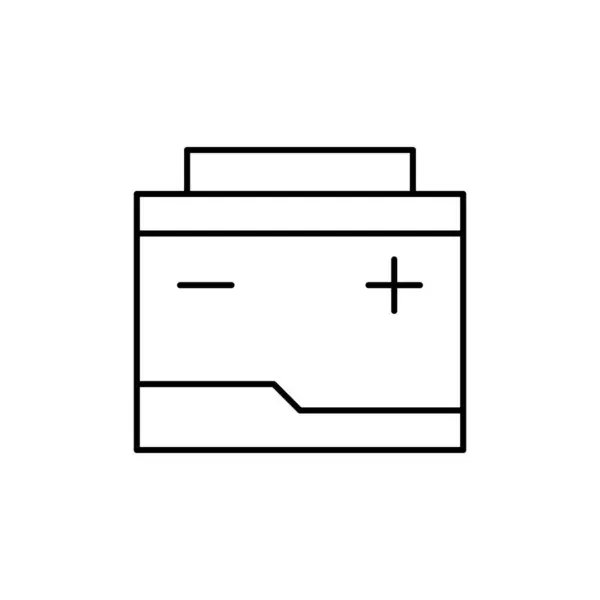 Battery Energy Icon Simple Line Outline Vector Electro Power Icons — Wektor stockowy