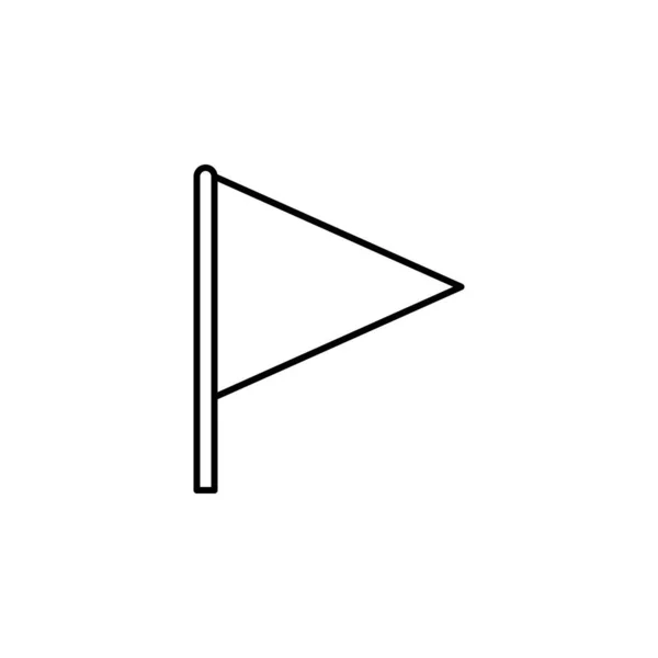 Значок Флага Элемент Значка Флага Мобильных Концепций Веб Приложений Тонкая — стоковый вектор