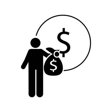 Money, investing, coin icon. Element of investor man icon. Premium quality graphic design icon. Signs and symbols collection icon for websites, web design, mobile app on white background