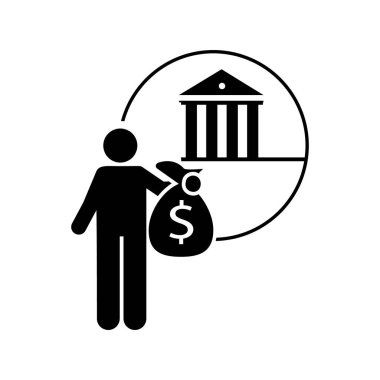 Bank, financial, fix icon. Element of investor man icon. Premium quality graphic design icon. Signs and symbols collection icon for websites, web design, mobile app on white background