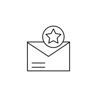 Email, sms, file, chat icon. Simple line, outline vector of information transfer icons for ui and ux, website or mobile application on white background