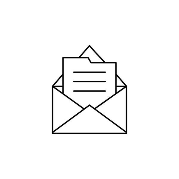 Data Message Email Icon Simple Line Outline Vector Information Transfer —  Vetores de Stock