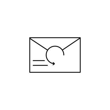 Message, email, send icon. Simple line, outline vector of information transfer icons for ui and ux, website or mobile application on white background