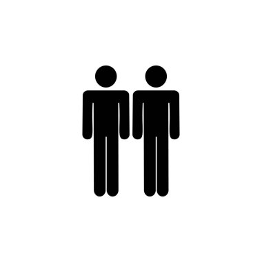 people, two, friends icon. Element of a group of people icon. Premium quality graphic design icon. Signs and symbols collection icon for websites, web design on white background