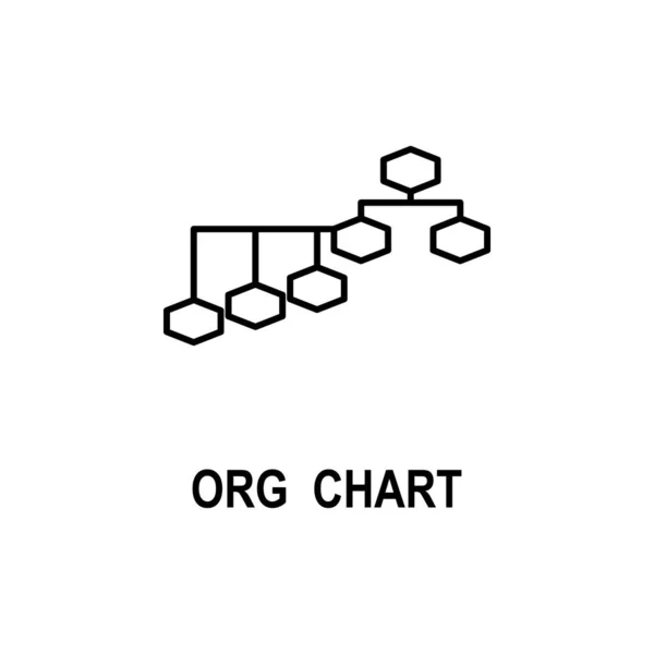 Organizational Chart Icon Element Business Structure Icon Mobile Concept Web — Stock Vector