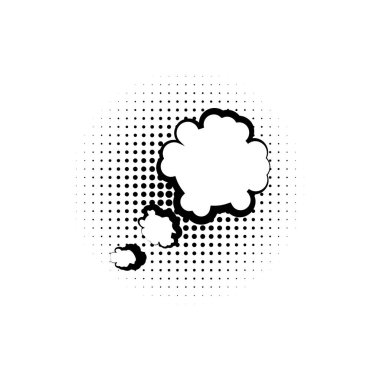 pop art, speech bubble, clouds icon. Element of speech bubble pop art style icon. Signs and symbols collection icon for websites, web design, mobile app on white background