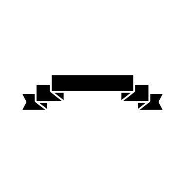 Ribbon icon. Simple decoration band icons for ui and ux, website or mobile application on white background