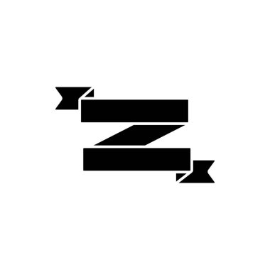 Ribbon icon. Simple decoration band icons for ui and ux, website or mobile application on white background