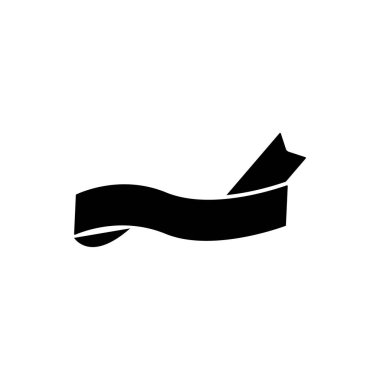 Ribbon icon. Simple decoration band icons for ui and ux, website or mobile application on white background