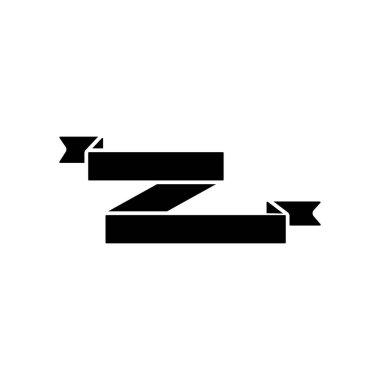 Ribbon icon. Simple decoration band icons for ui and ux, website or mobile application on white background