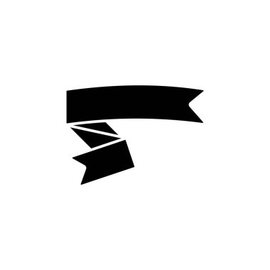 Ribbon icon. Simple decoration band icons for ui and ux, website or mobile application on white background