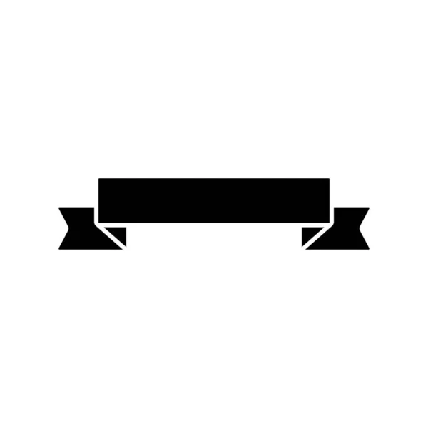 Ribbon Icon Simple Decoration Band Icons Website Mobile Application White — Vetor de Stock
