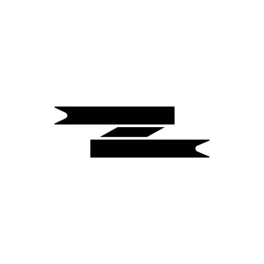 Ribbon icon. Simple decoration band icons for ui and ux, website or mobile application on white background