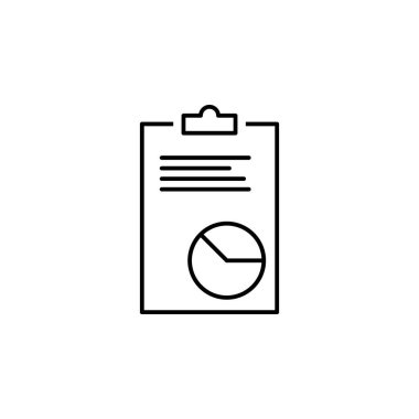 report icon. Element of scientifics study icon for mobile concept and web apps. Thin line report icon can be used for web and mobile on white background